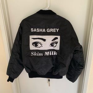 Skim Milk bomber jacket (Sasha Grey Collab)